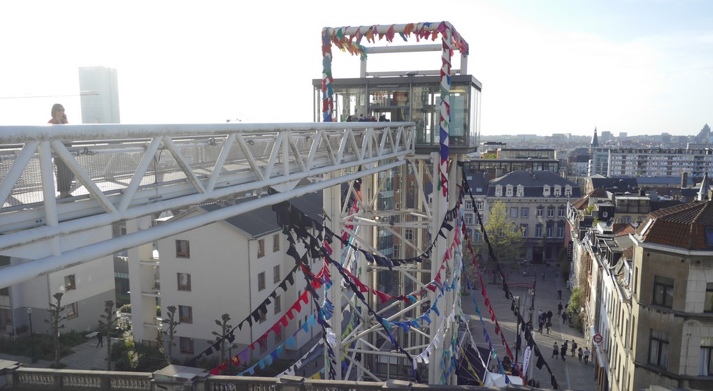 Ascenseurs des Marolles Place Poelaert - Belga Ophélie Delarouzée