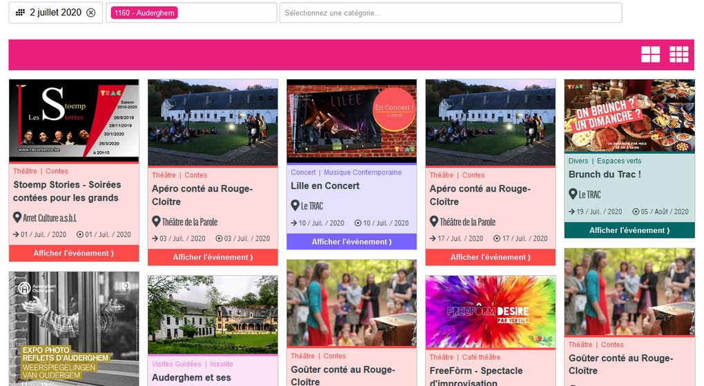 Agenda BX1 - Exemple 2 Juillet 2020