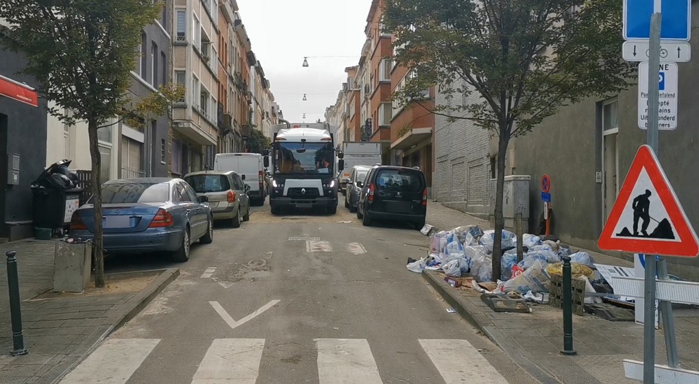 Collecte déchets Rue Vandeweyer Schaerbeek - Commune de Schaerbeek