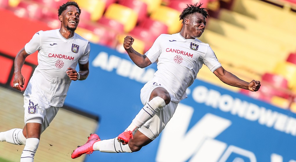 Jeremy Doku RSC Anderlecht - Belga Bruno Fahy