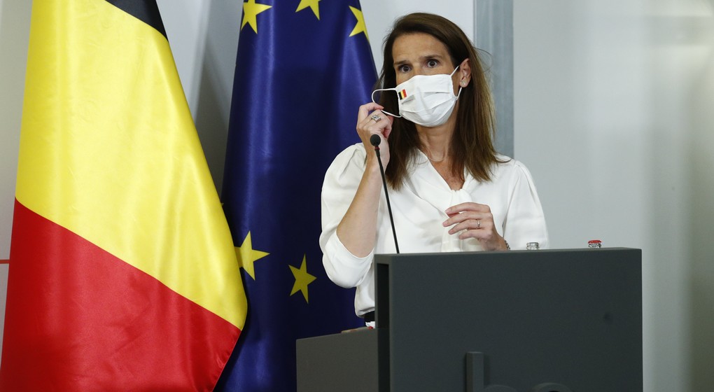 Sophie Wilmes - Conférence de presse CNS - Belga Pool François Lenoir