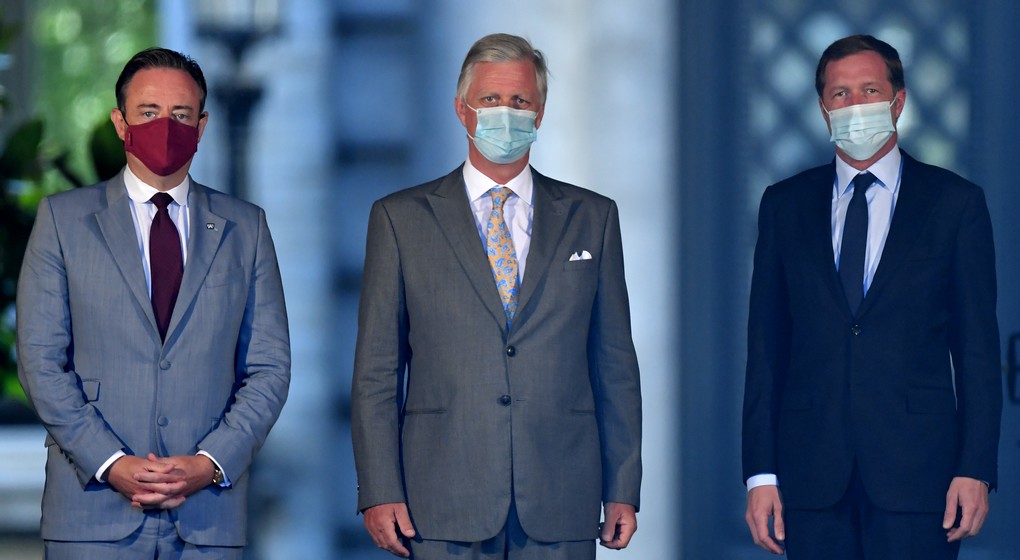 Bart De Wever Paul Magnette Roi Philippe - Belga Benoit Doppagne