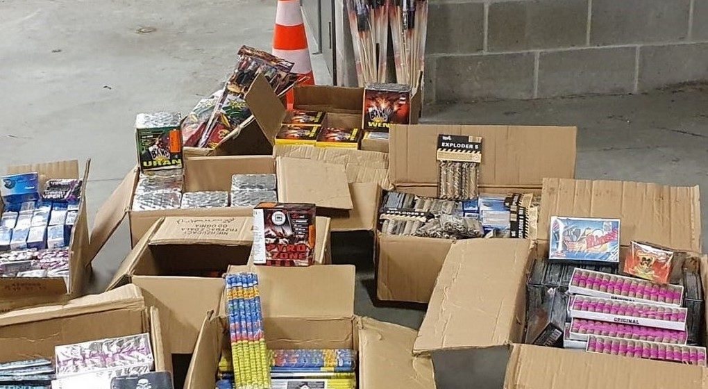 Feux d'artifice Molenbeek Saisie - Police Bruxelles Ouest