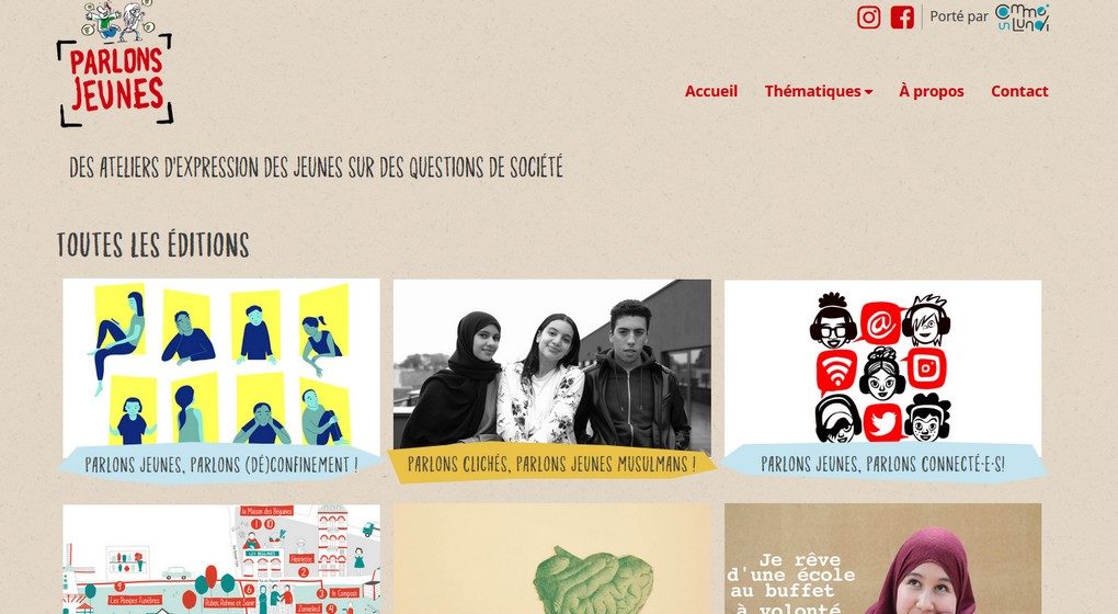 Capture Parlons Jeunes - ASBL Comme un Lundi