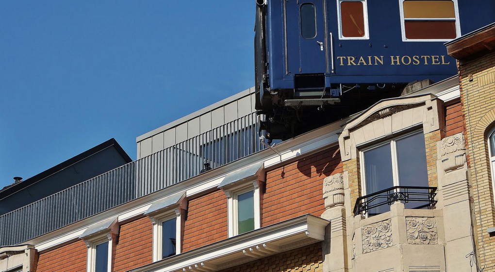 Train Hostel Schaerbeek - Illustration