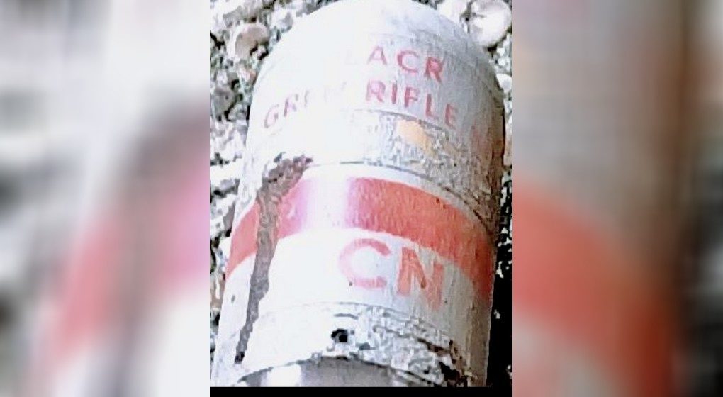 Grenade Lacrymogène retrouvée VUB - BX1