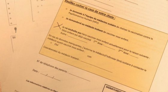 Fiche Vaccination Scolaire Secondaire ONE - Capture BX1