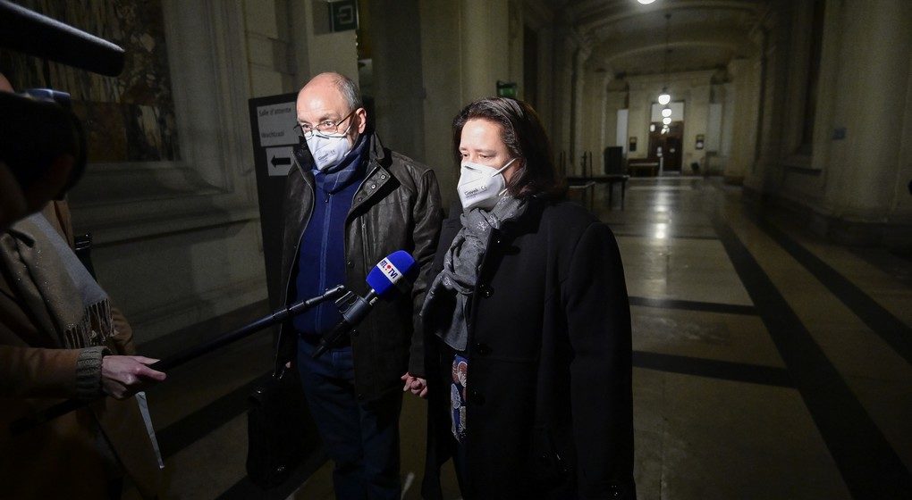 Christian Van Eyken et Sylvia Procès - Belga Laurie Dieffembacq