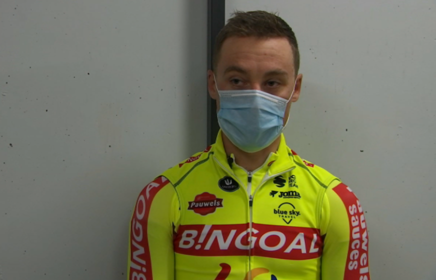 Dimitri Peyskens dans le vestiaire