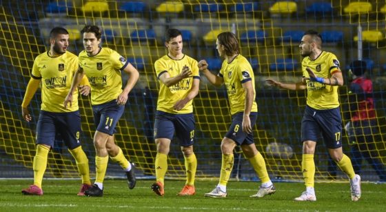 Joie But Union Saint-Gilloise Dante Vanzeir - Belga Laurie Dieffembacq