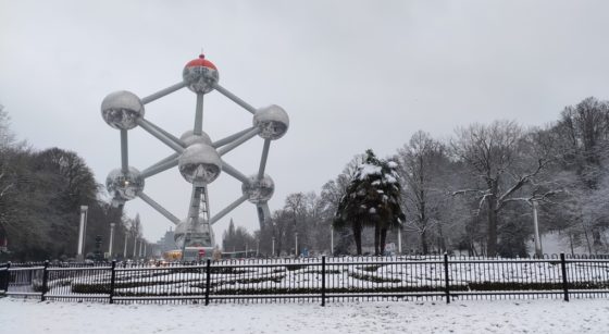 Atomium sous la Neige Février 2021 - Quentin Rosseels BX1