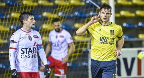 Dante Vanzeir But Union Saint-Gilloise Excel mouscron - Belga Laurie Dieffembacq