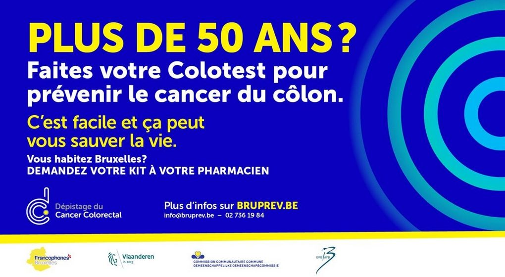 Cancer colorectal Affiche Cocof