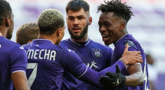 Joie RSC Anderlecht Lukas Nmecha Sambi Lonkonga - Belga Virginie Lefour