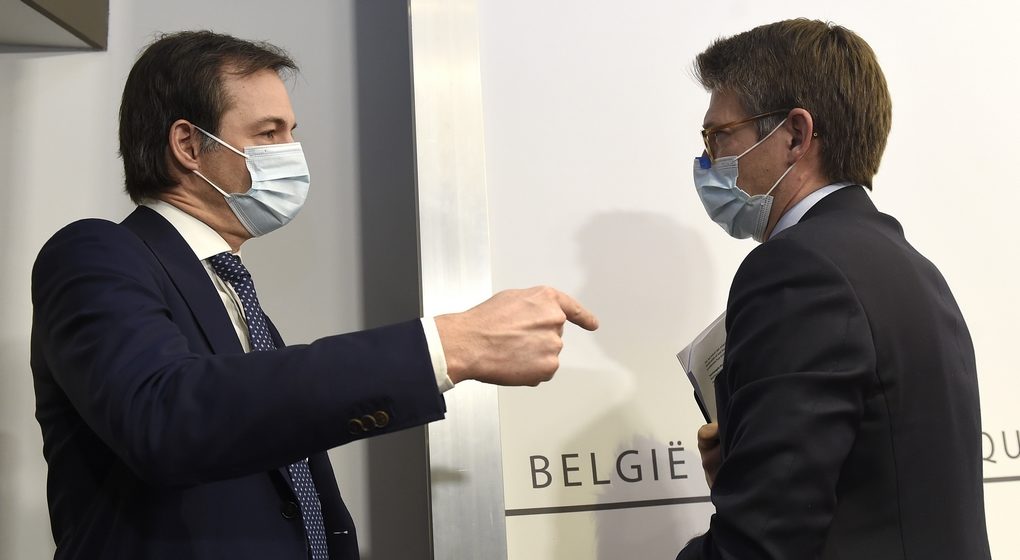 Alexander De Croo Pierre-Yves Dermagne - Belga Pool Didier Lebrun