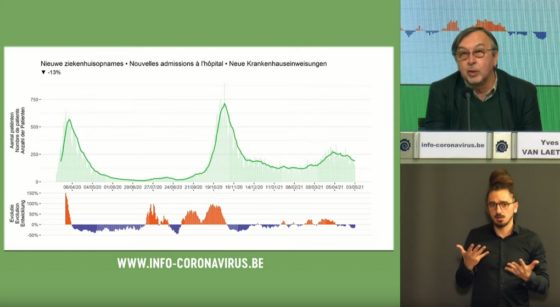 Yves Van Laethem Conférence de presse Centre de Crise 04052021