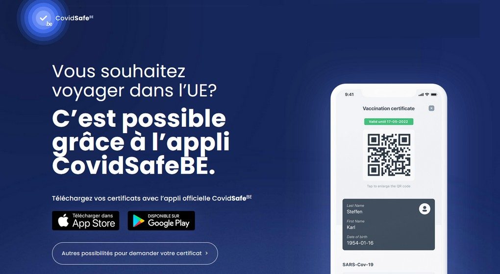 Certificat CovidSafe Application - Google iOS