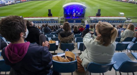 Concert avec masques Gand - Belga Nicolas Maeterlinck