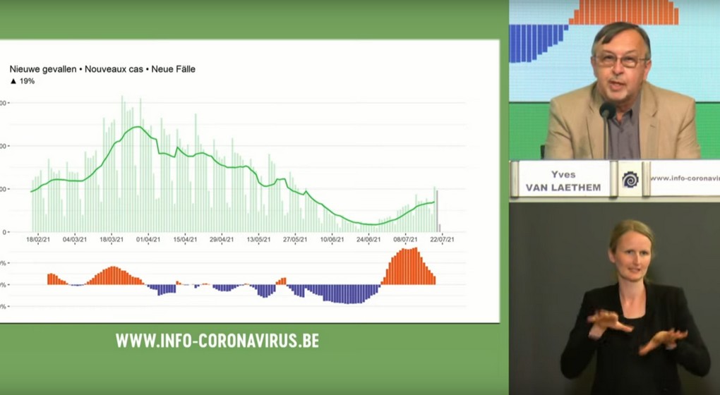 Conférence de presse Covid-19 Centre de Crise 23072021 - Capture