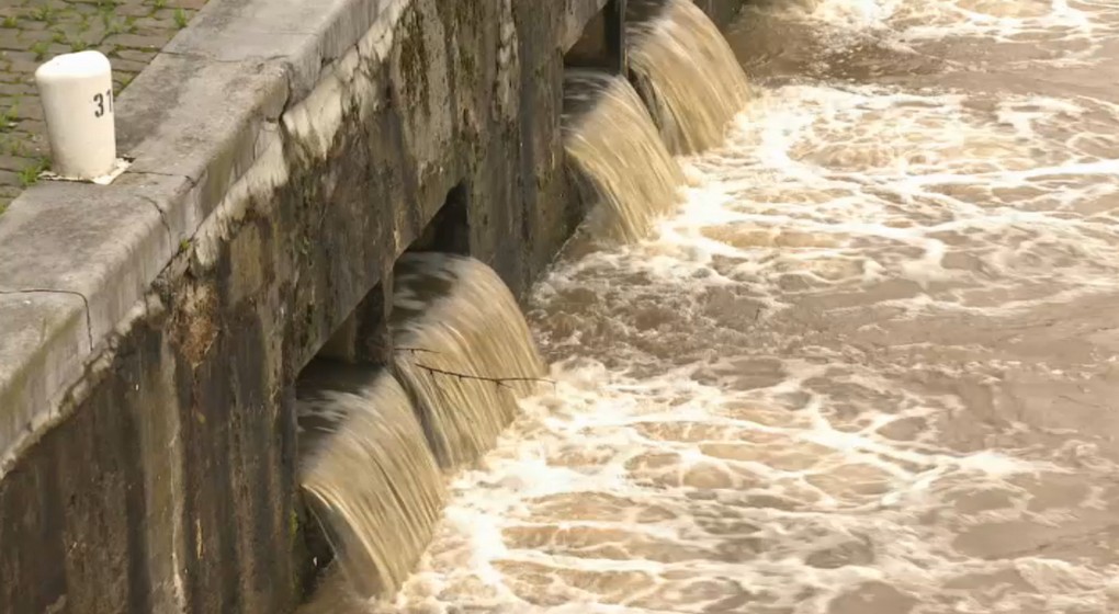 Inondations Canal de Bruxelles Pluie - Capture BX1