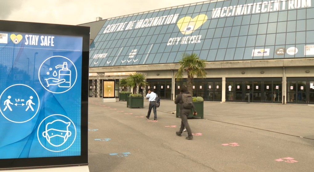 Centre de vaccination Heysel - Capture BX1