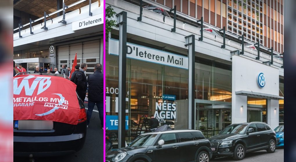 Piquet de grève Siège D'Ieteren - Savio Ndayishimiye