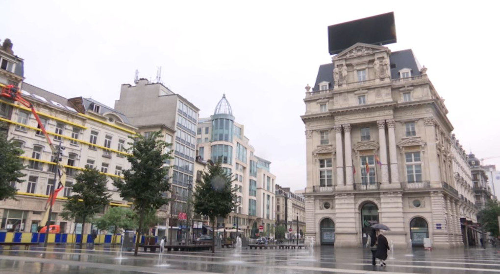 Place de Brouckère ecran éteint