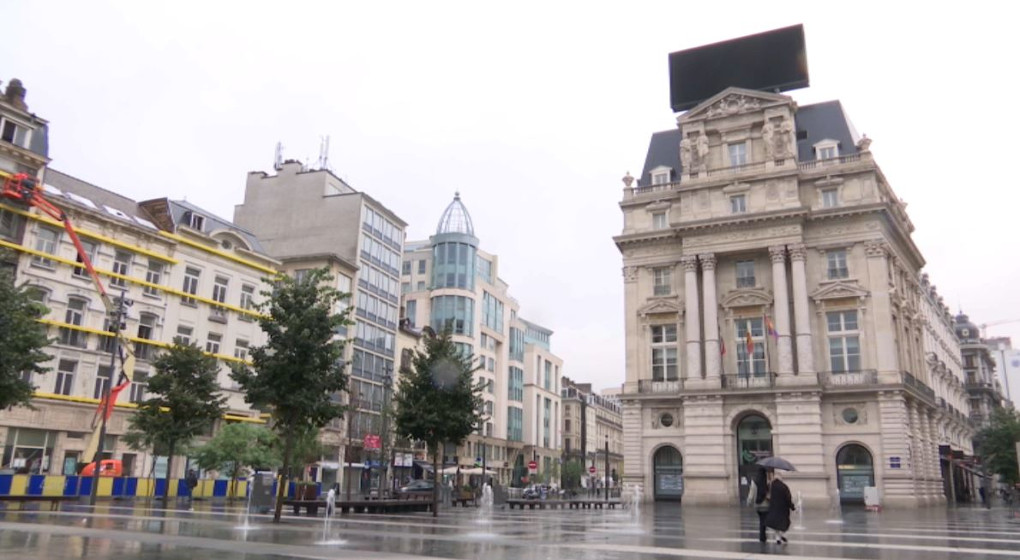 Place de Brouckère ecran éteint