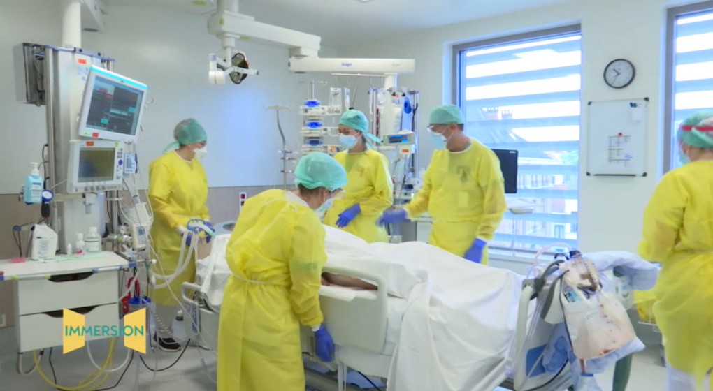 En Immersion - Personnel soignant Infirmiers Soins Intensifs Hôpital Iris Sud Etterbeek Ixelles - BX1