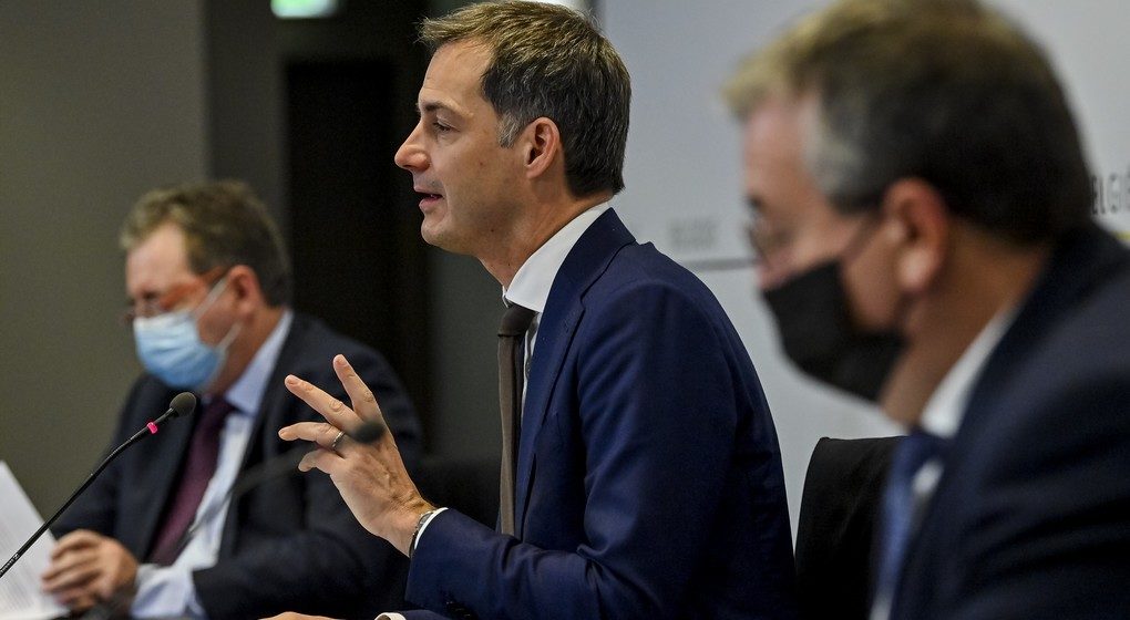 Alexander De Croo Codeco Comité de concertation 26112021 - Belga Dirk Waem