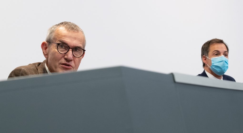 Frank Vandenbroucke Alexander De Croo Codeco Comité de Concertation - Belga Benoît Doppagne