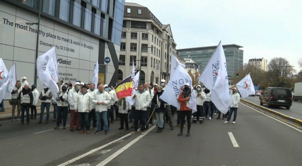 Manifestation Policiers 22 novembre Petite Ceinture - Illustration BX1