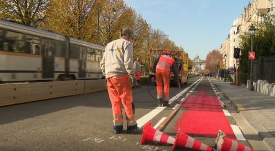 Installation Piste cyclable Avenue de Tervueren Etterbeek - Capture BX1