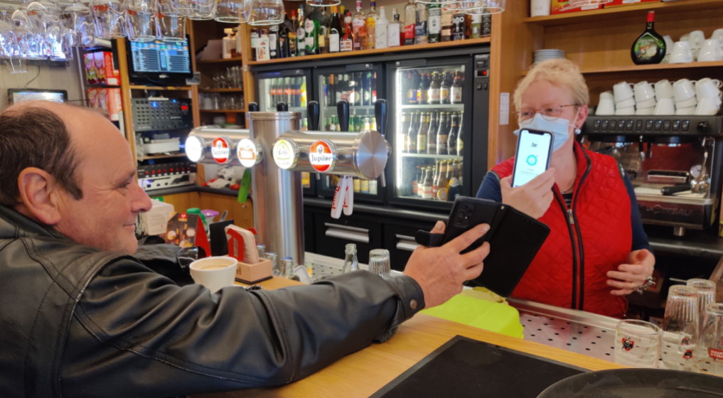 covid safe ticket contrôle horeca - Belga Maaike Tijssens