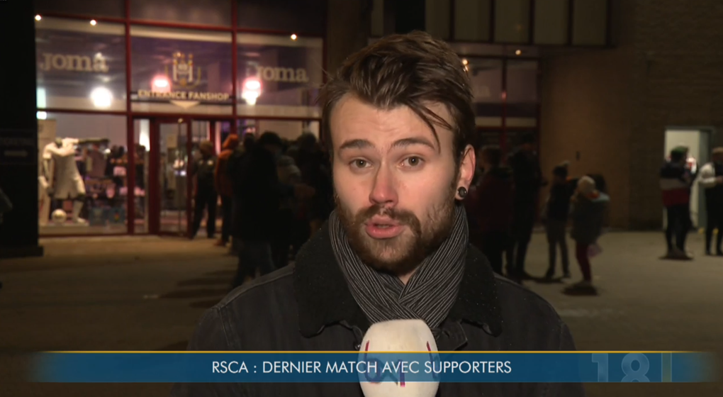 Dernier match avec supporters au RSC Anderlecht - Photo : BX1