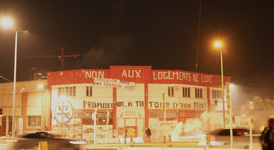 Occupation contre le projet A'Rive - Photo : Dominique Lefebvre