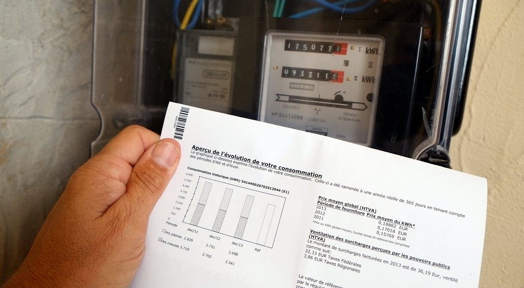 Compteur Facture électricité énergie - Illustration Belga Eric Lalmand