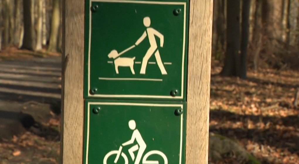 Panneau Chien en laisse Forêt de Soignes - Capture BX1