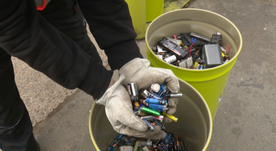 Piles recyclées Bebat - Photo : Capture BX1