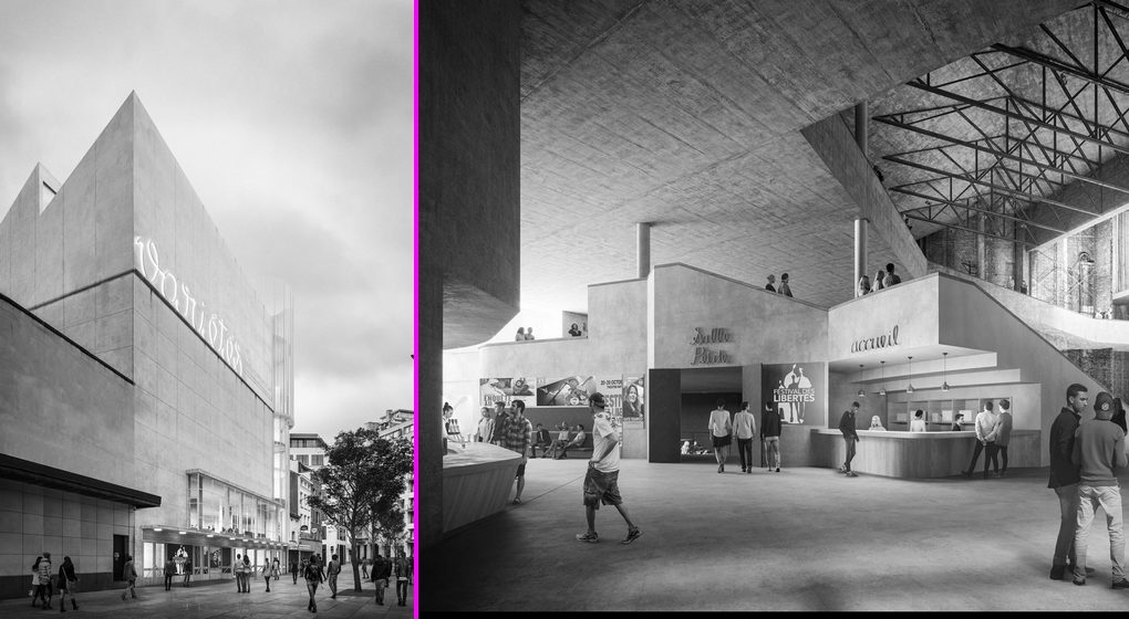 Cinéma Variétés Nouveau Projet - Crédit Architectes Ouest Florest et Prats