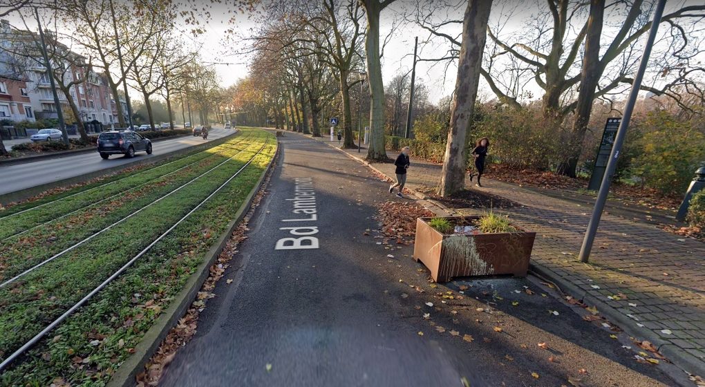 Boulevard Lambermont Latérale Parc Josaphat - Capture Google Street View