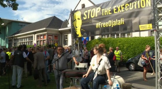 Manifestation VUB Ambassade Iran Djalali - BX1