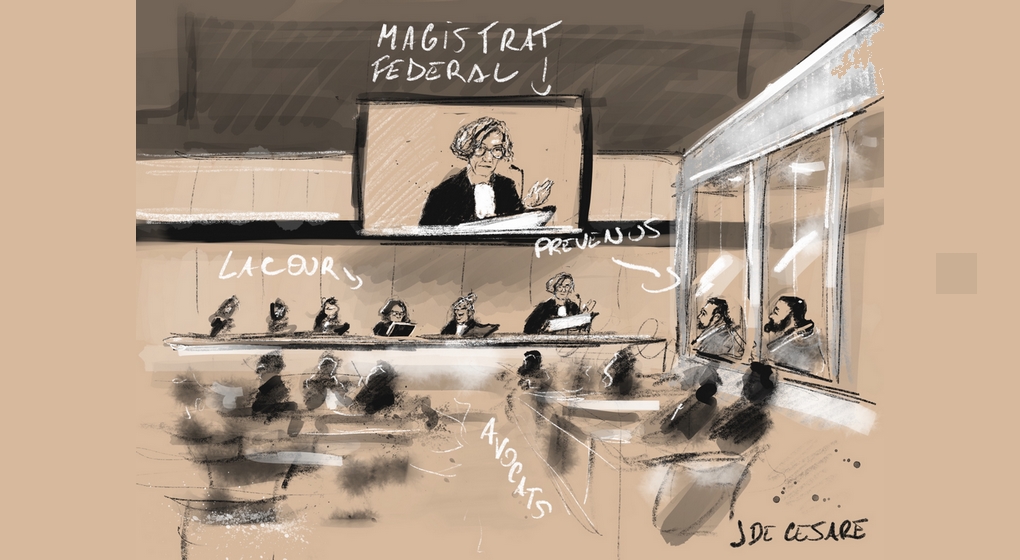 Procès Paris Bis Attentats du 13 novembre - Procès Justitia - Belga Jonathan De Cesare