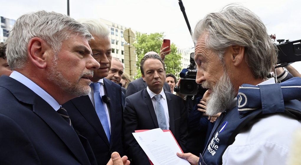 Filip Dewinter Geert Wilders Police Saint-Josse - Belga Eric Lalmand