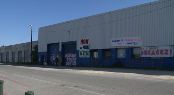 l'occupation du projet A'Rive toujours en cours - Photo : Capture bx1