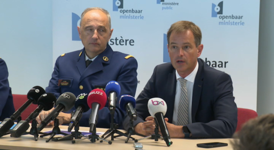 Conference de presse sur les fusillades à Bruxelles - Photo : BX1