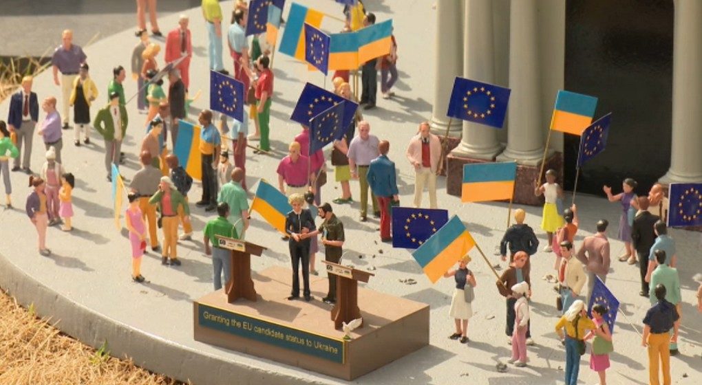 Maquette Place Maidan Mini-Europe Ukraine - BX1