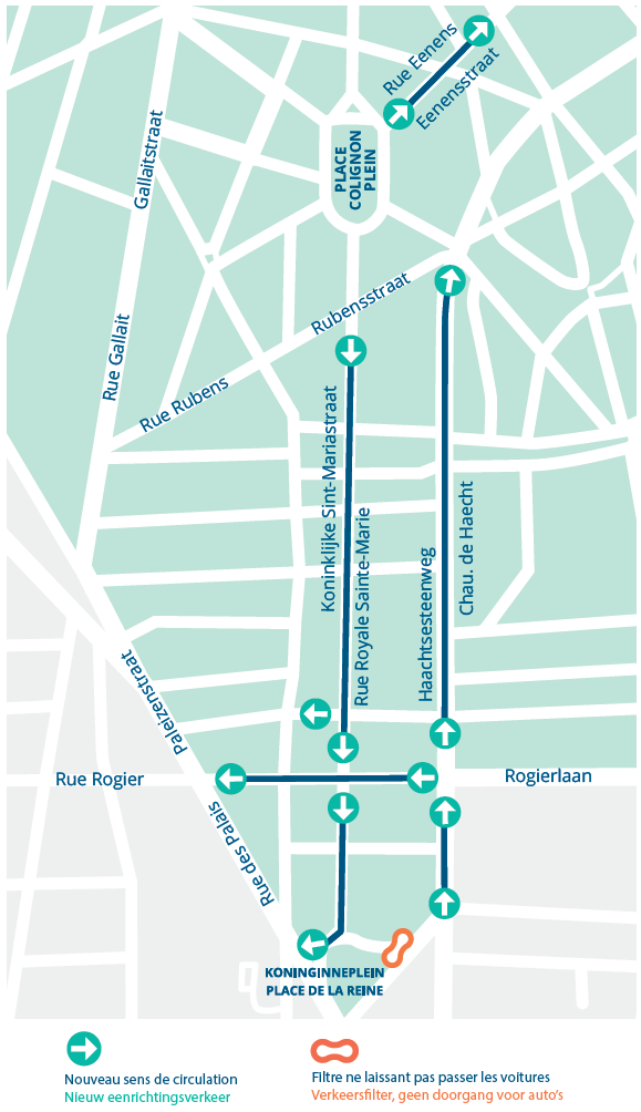 GoodMove - Plan de circulation Quartier Royale Sainte-Marie Schaerbeek