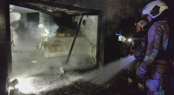 Incendie à Woluwe-st-lambert - Photo : SIAMU