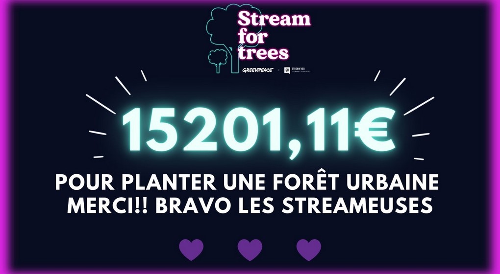 Stream'her Collecte de Dons Greenpeace